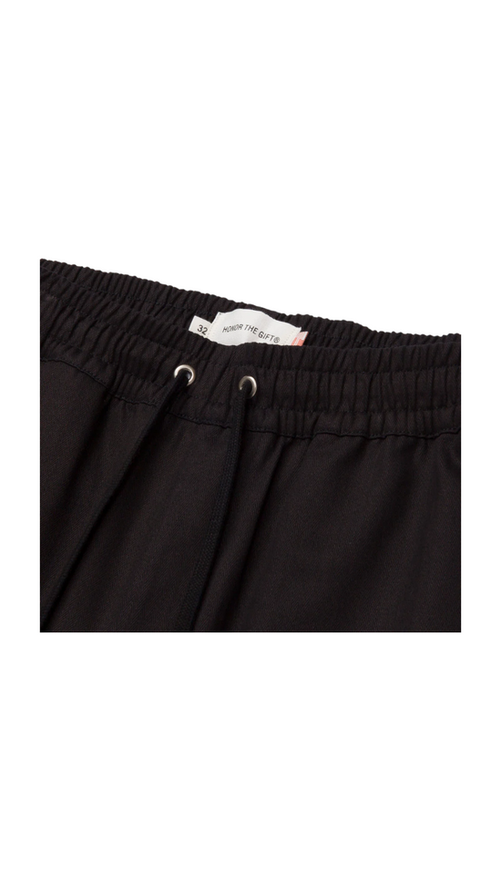 Load image into Gallery viewer, Honor The Gift Herringbone Long Shorts &amp;#39;Black&amp;#39;
