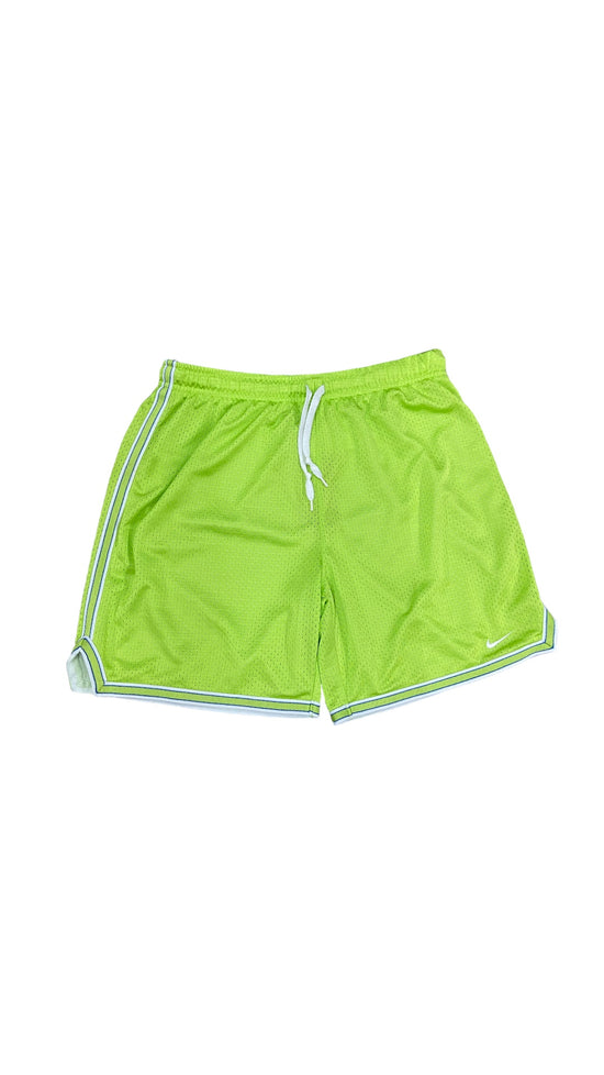 Wmns Nike Mesh Lime Green Shorts Sz S