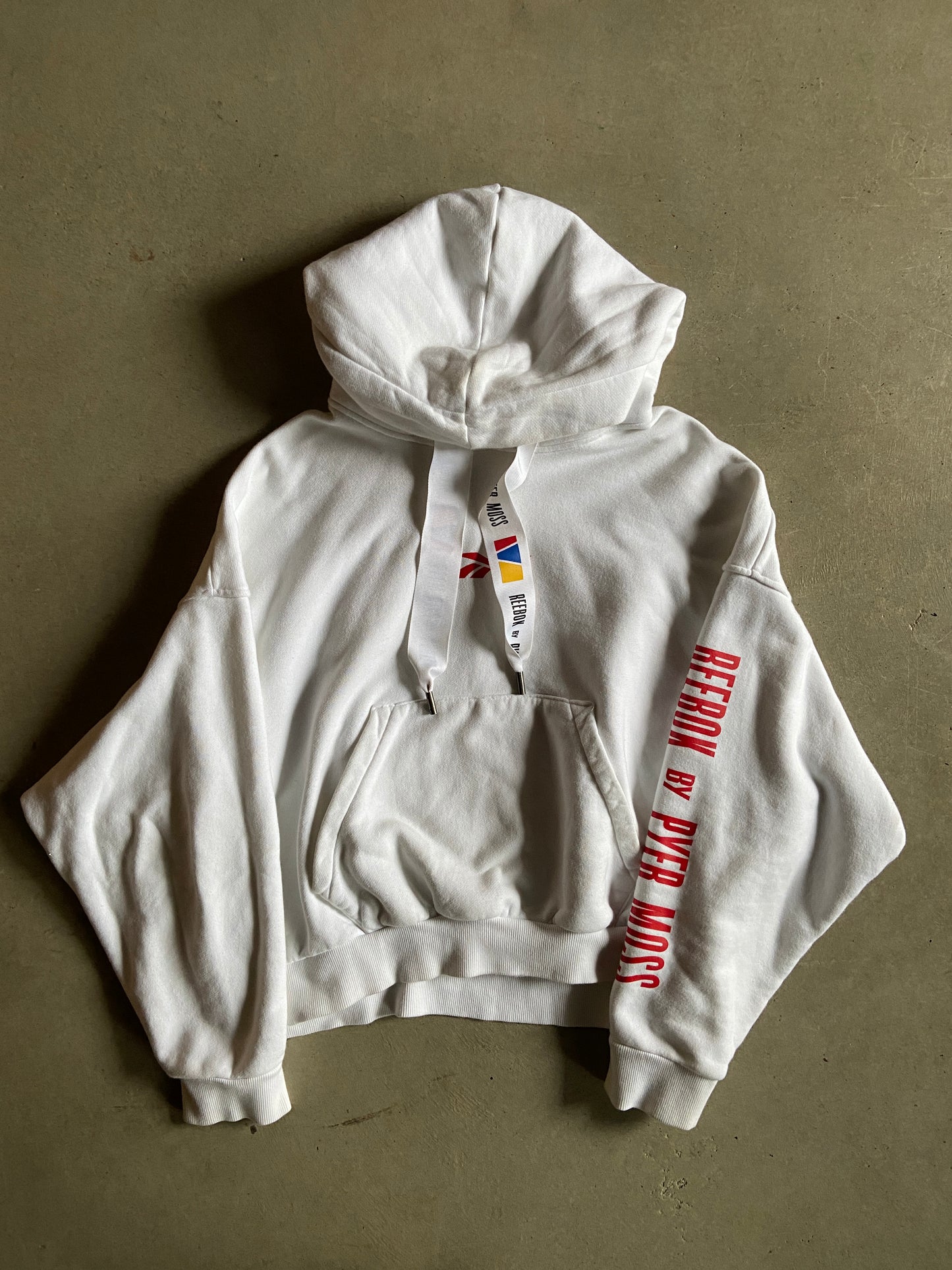 Pyer Moss x Reebok Hooded Sweatshirt Sz Large