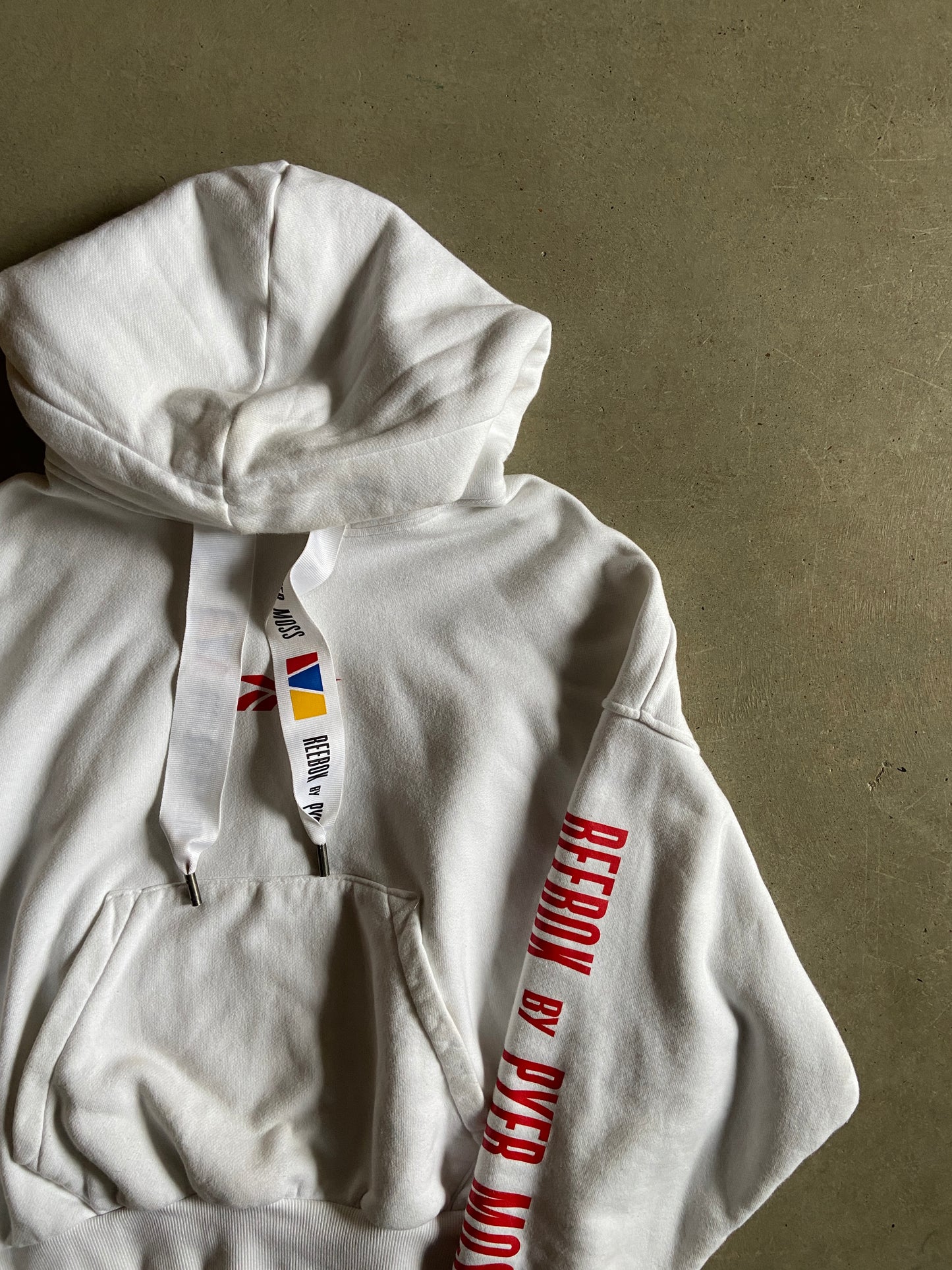 Pyer Moss x Reebok Hooded Sweatshirt Sz Large