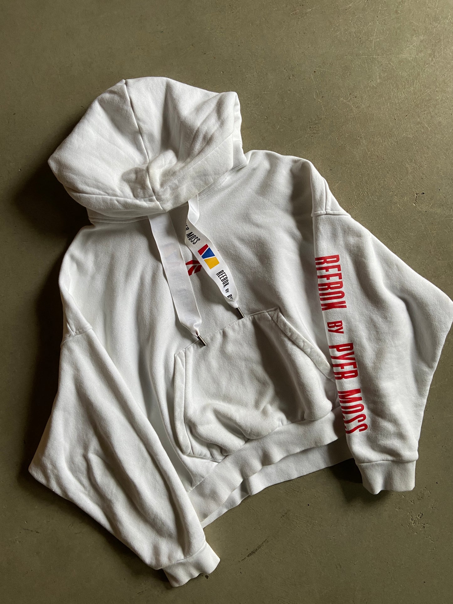 Pyer Moss x Reebok Hooded Sweatshirt Sz Large