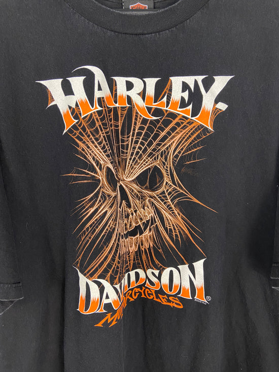 Harley Davidson Skull Web Nashville Tee Sz 3XL