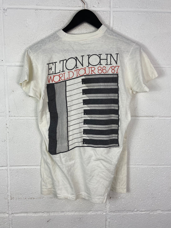 VTG Elton John 86' World Tour T-Shirt Sz S