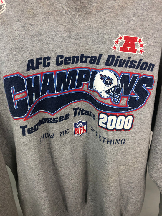 Load image into Gallery viewer, Vtg 2000 Tennessee Titans AFC Central Champs Sweater Sz XL
