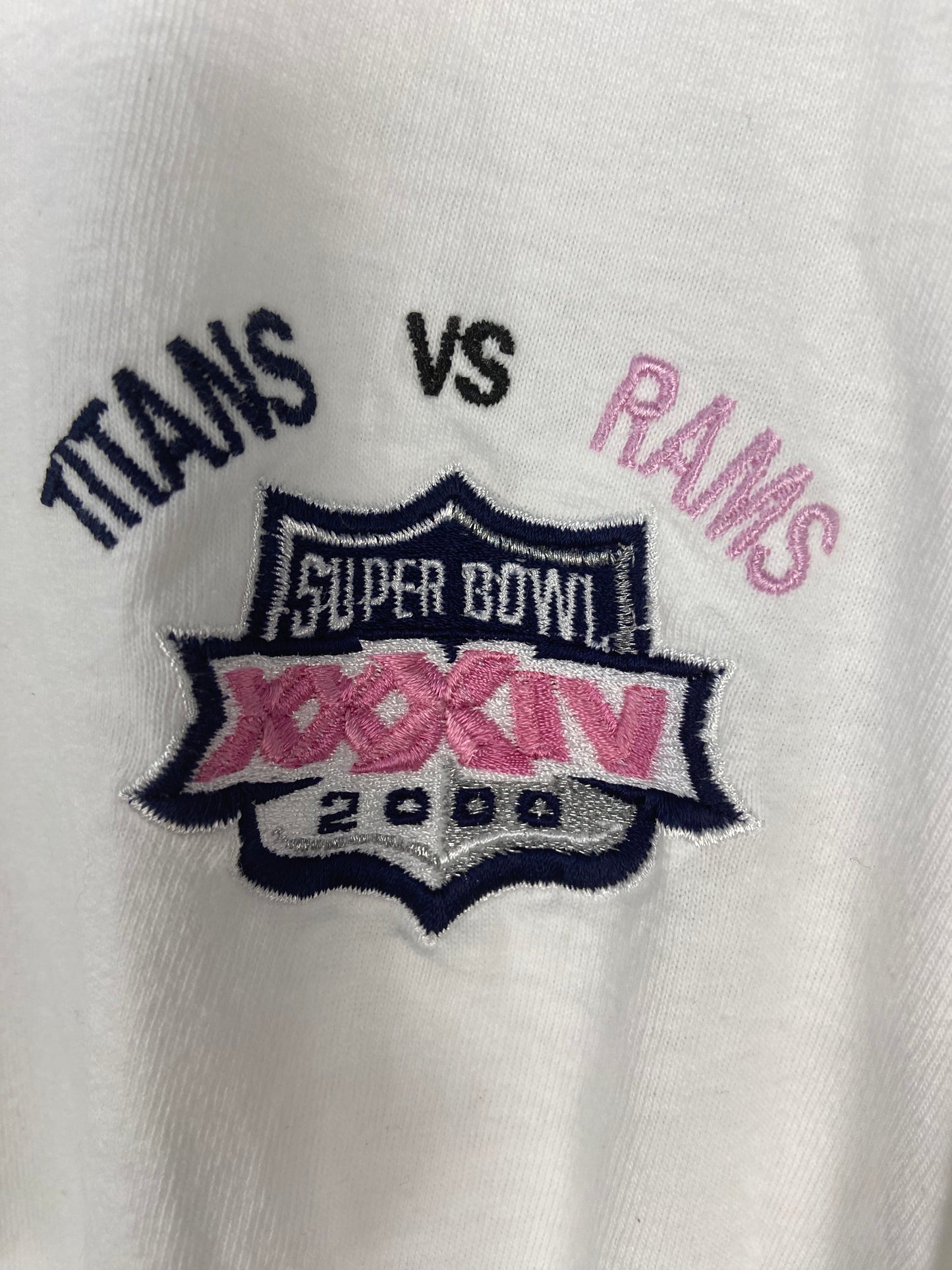 VTG Super Bowl XXXLV Titans Vs Rams LS Tee Size XL
