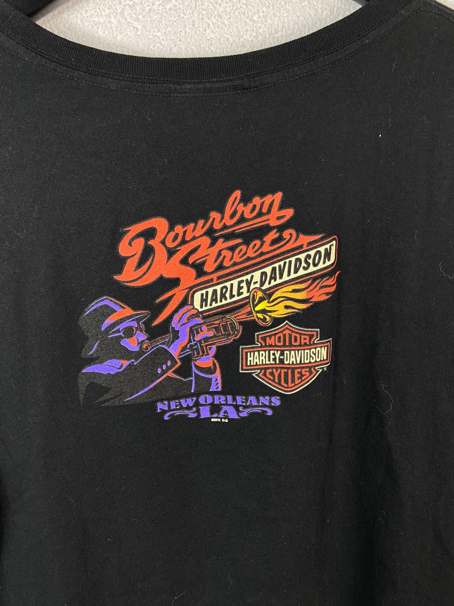 Load image into Gallery viewer, Wmn&amp;#39;s Harley Davidson Santa Bourbon Street Tee Sz XL
