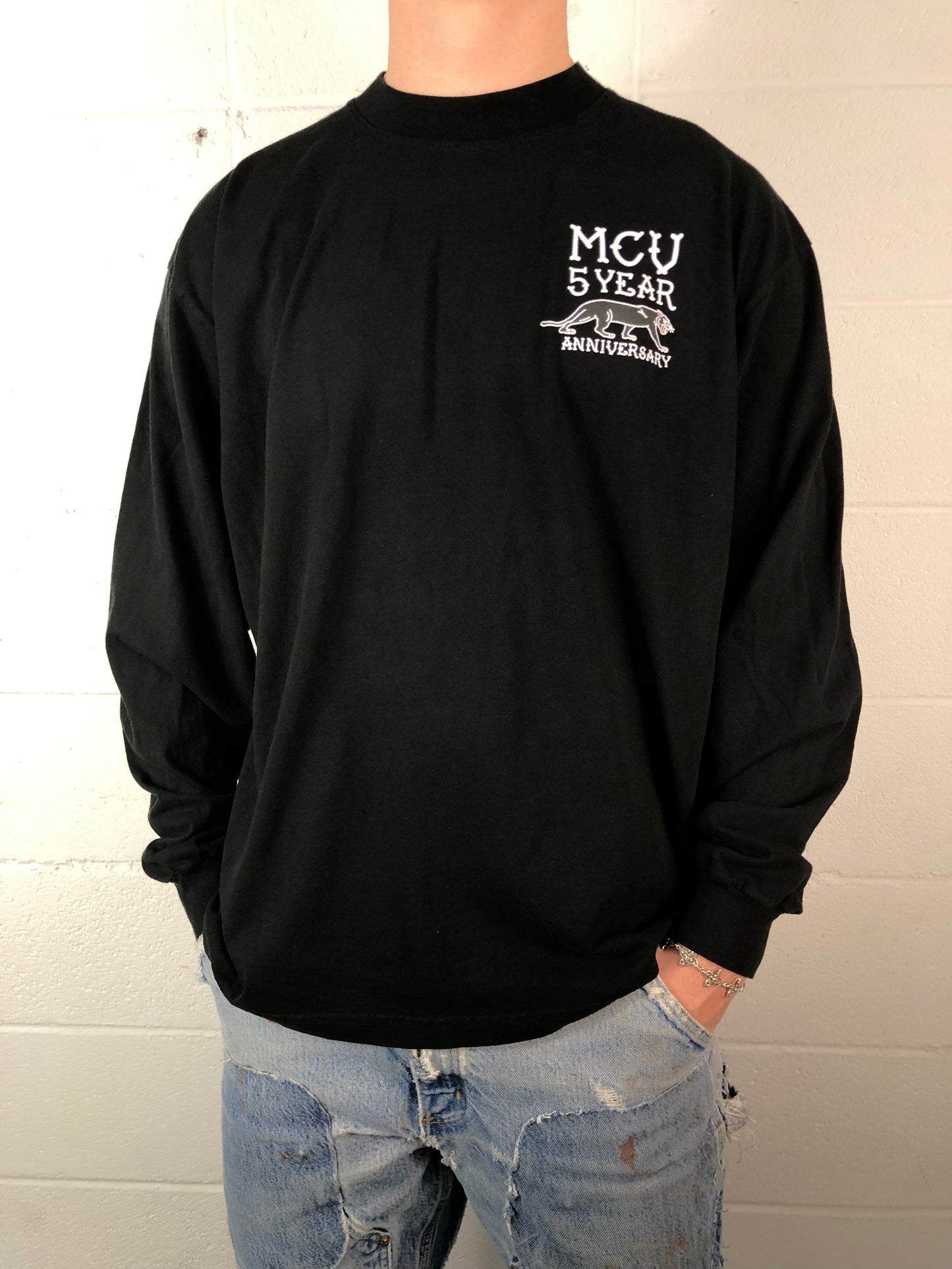MCV 5 Year Panther Longsleeve T-Shirt (Black)
