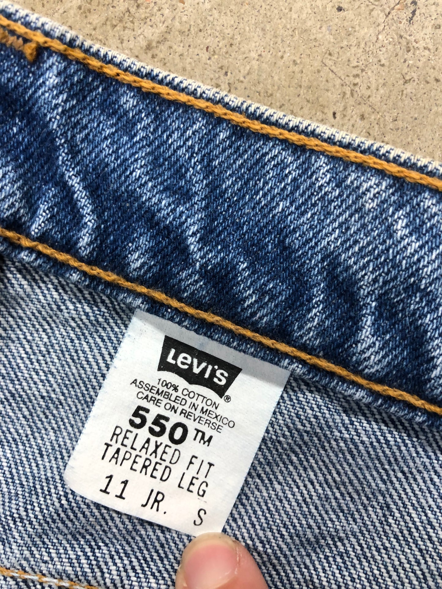 VTG Nos Levi's 550 Blue Jeans Sz 30x28