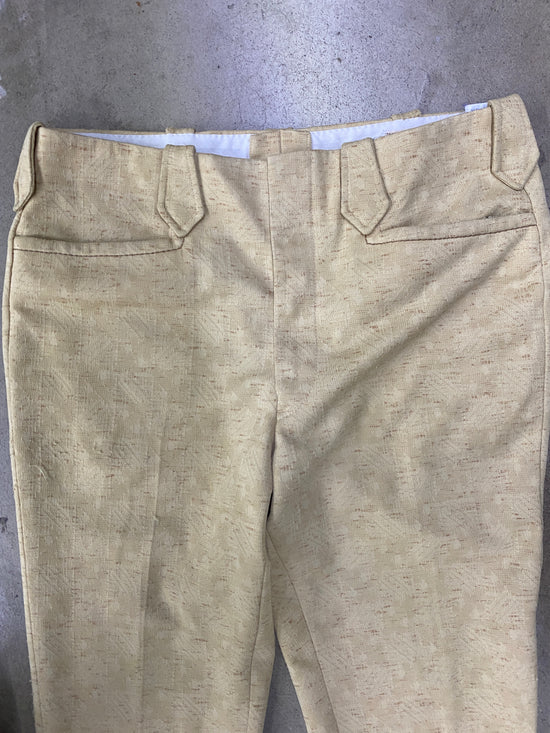 Load image into Gallery viewer, VTG Yellow Western Flare Pants Sz 33x31

