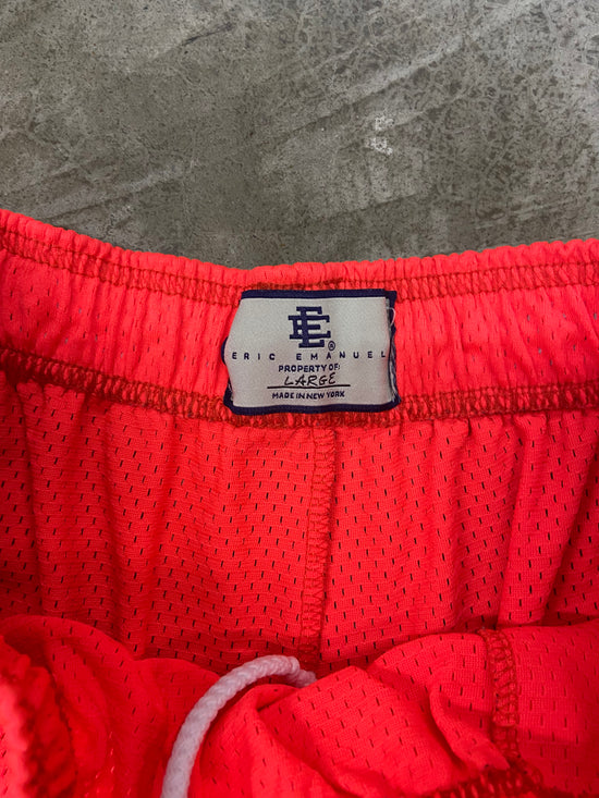 Preowned Eric Emanuel Orange/Purple Shorts Sz L