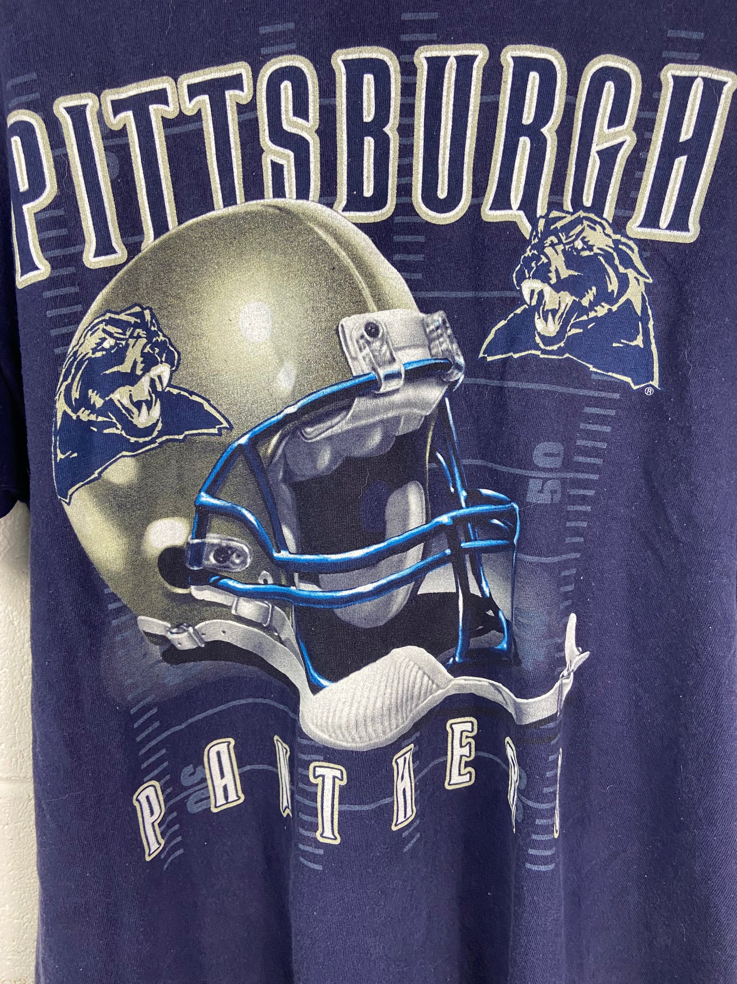 Load image into Gallery viewer, VTG Pittsburgh Panthers Tee Sz L
