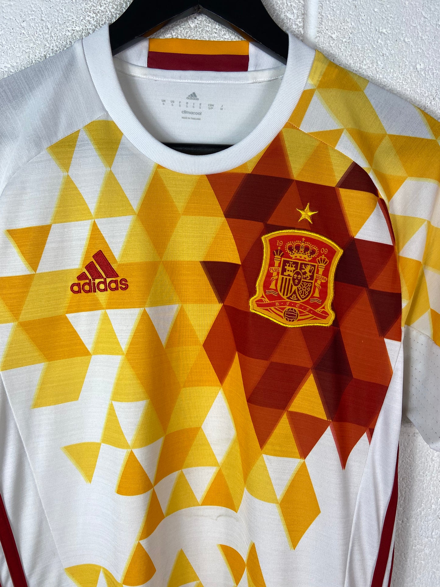 Adidas Spain Euro 2016 Away Soccer Jersey Sz S