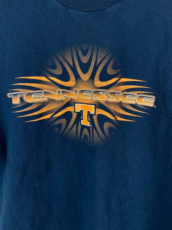 VTG Champs Navy Tennessee Vols Logo Tee Sz L