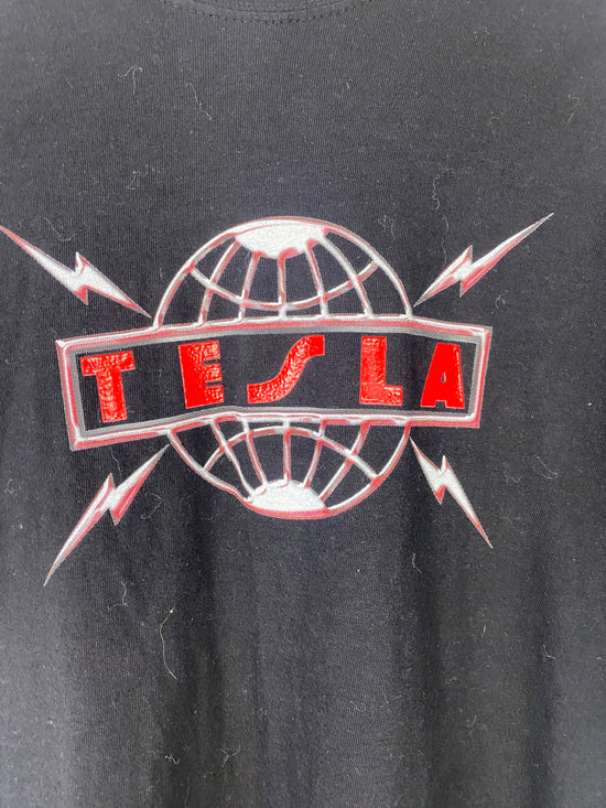 Load image into Gallery viewer, VTG Tesla Into The Now Tour Tee Sz L
