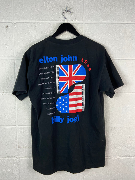 VTG Elton John Billy Joel 1995 Tour Tee Sz XL