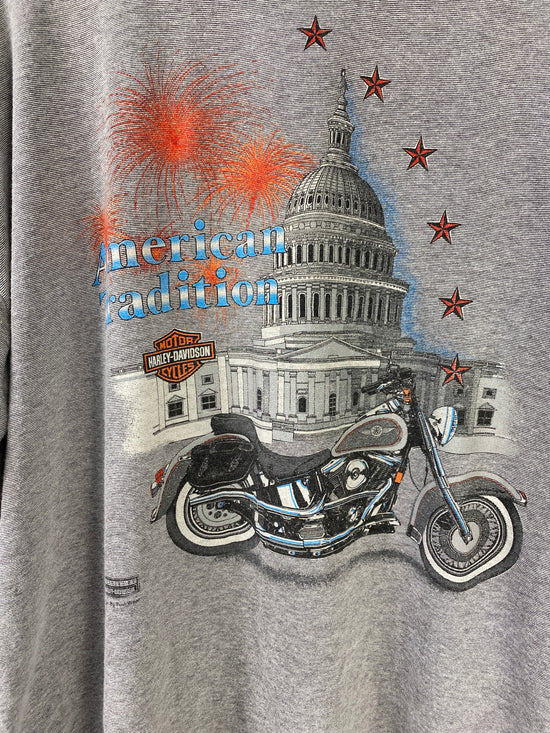 Load image into Gallery viewer, VTG American Tradition Harley Davidson LS Shirt Sz XL
