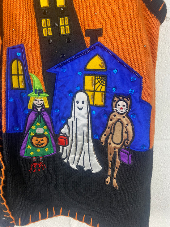 Load image into Gallery viewer, VTG Halloween Vest Sz M

