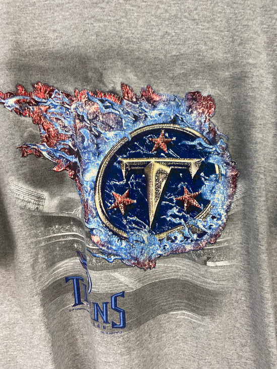 Load image into Gallery viewer, VTG Tennessee Titans Tire Star Logo Tee Sz XL
