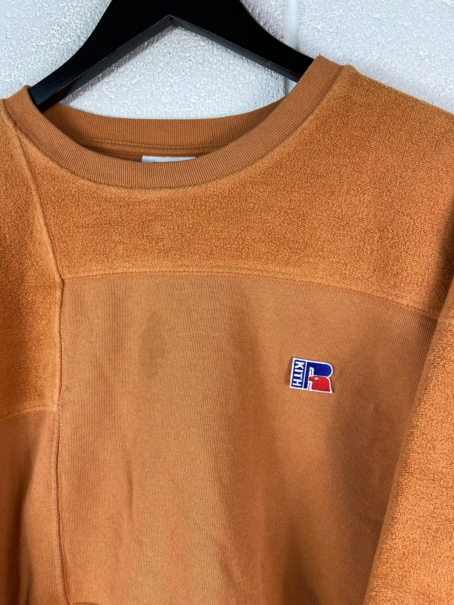 Kith Russell Athletic Orange Sweatshirt Sz XL/2XL