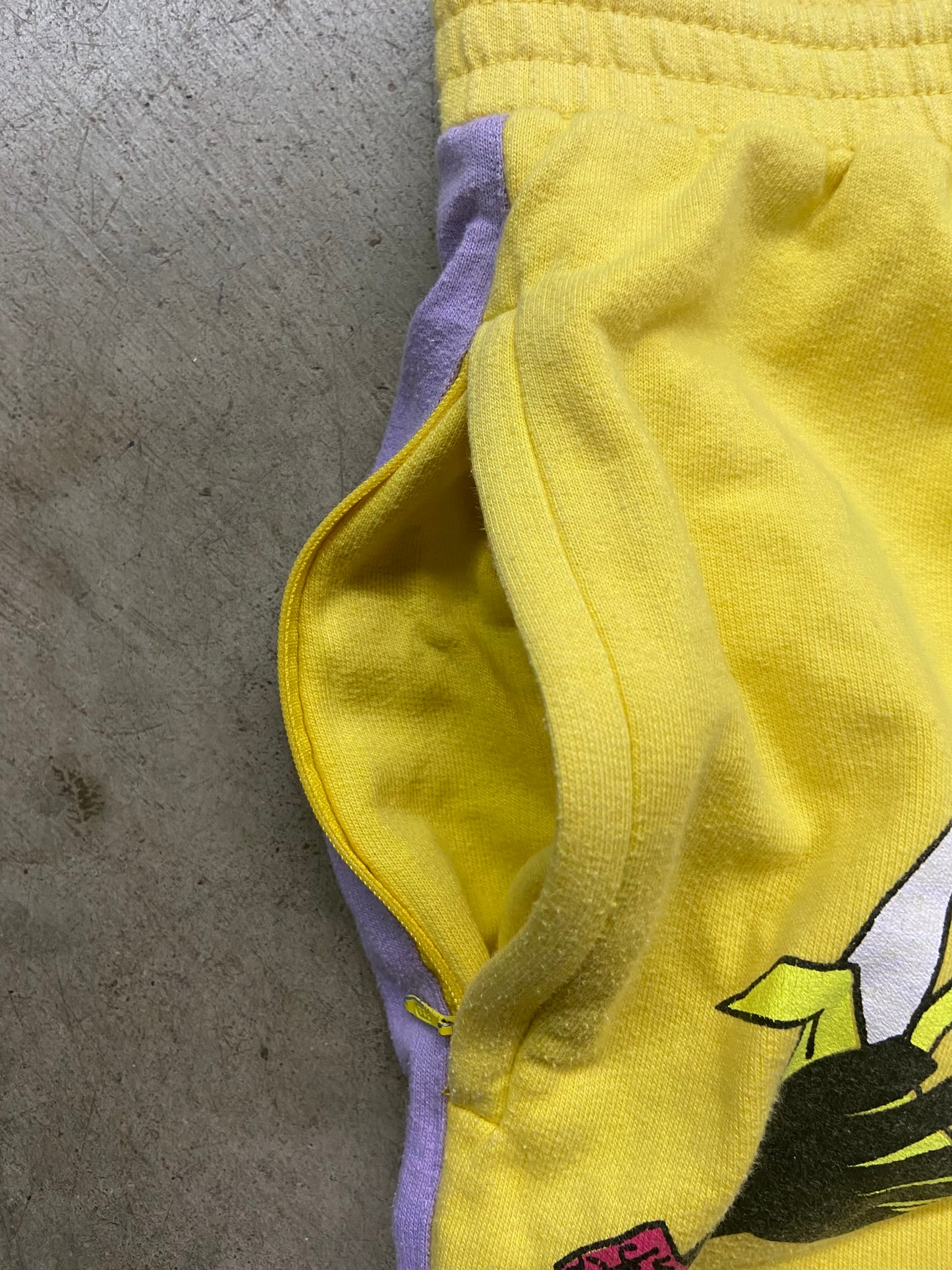 VTG Yellow Adidas Sweat Pants Sz 30x29