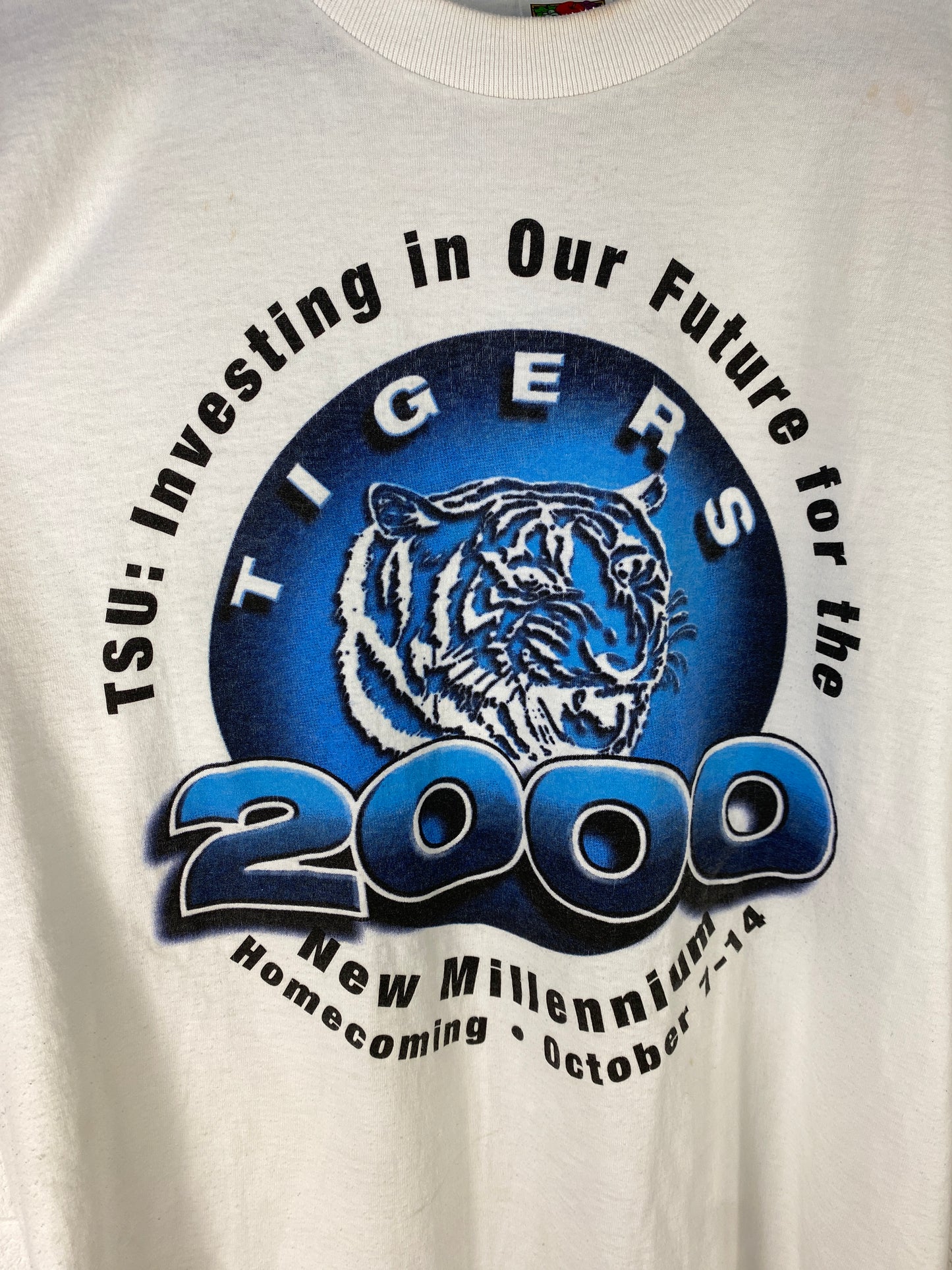 TSU Tigers 2000 Homecoming Tee Sz L