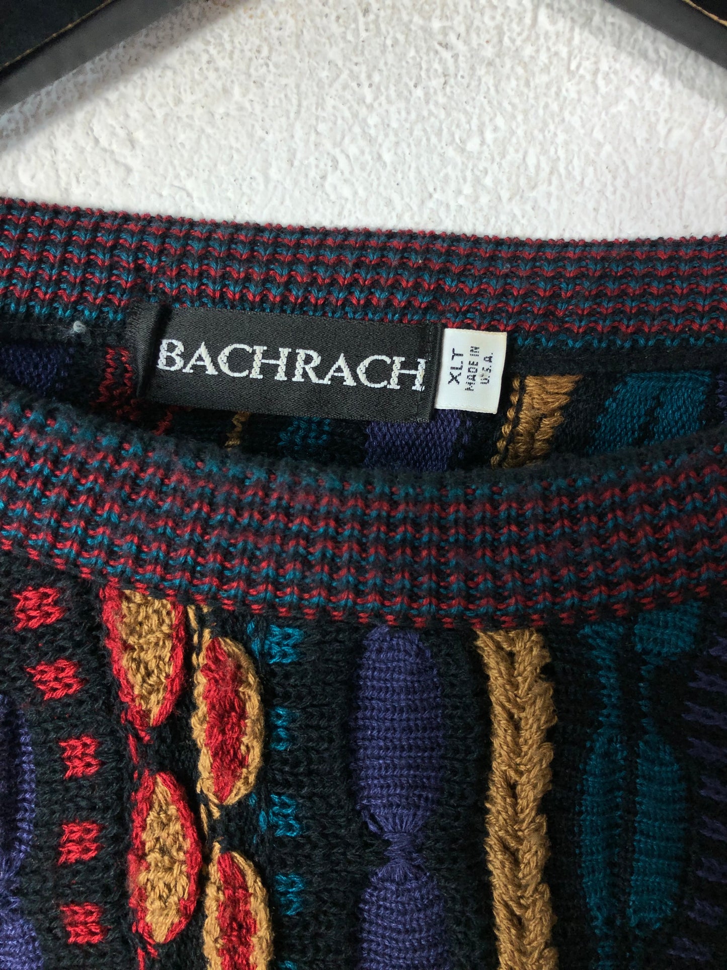 VTG Bachrach Coogi Style Sweater Sz XL