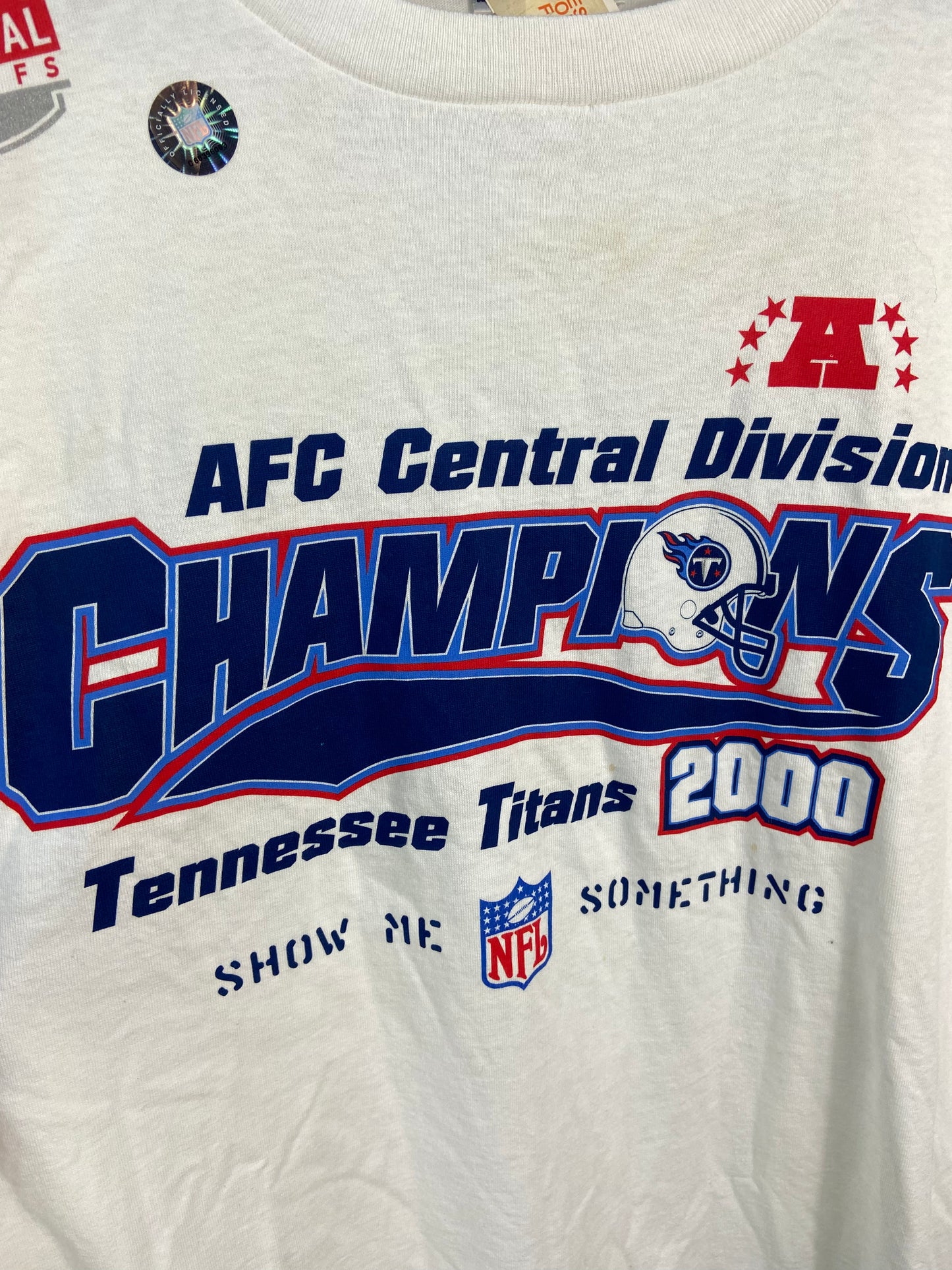 Load image into Gallery viewer, Tennessee Titans AFC Central Champs Show Me Something Tee Sz XXL
