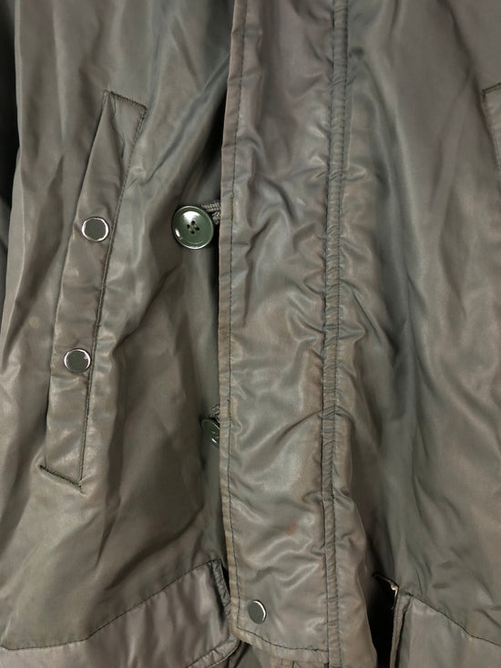 VTG Spiegle Green Nylon Heavy Coat Sz XL