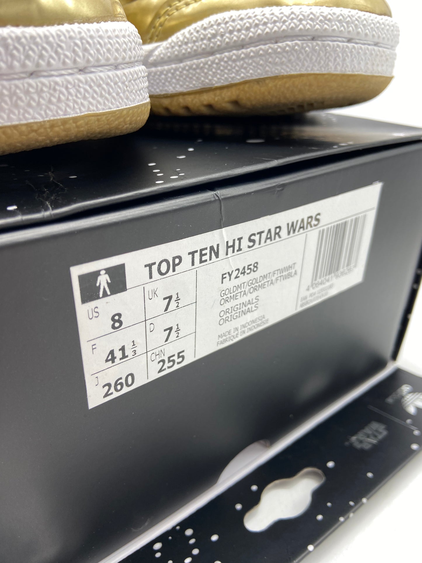 Load image into Gallery viewer, Preowned Adidas Top Ten Hi Star Wars C-3PO Sz 8M/9.5W FY2458
