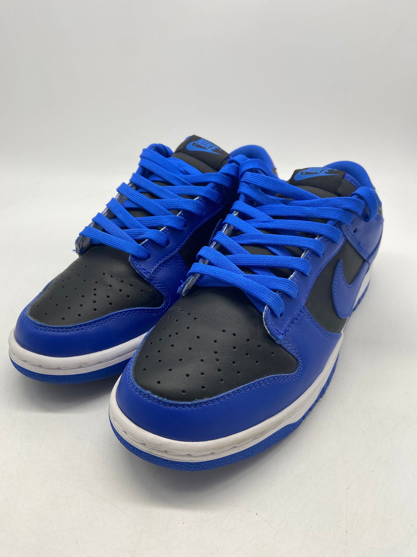 Load image into Gallery viewer, Preowned Nike Dunk Low Retro Black Hyper Cobalt (2021) Sz 8.5M/10W DD1391-001
