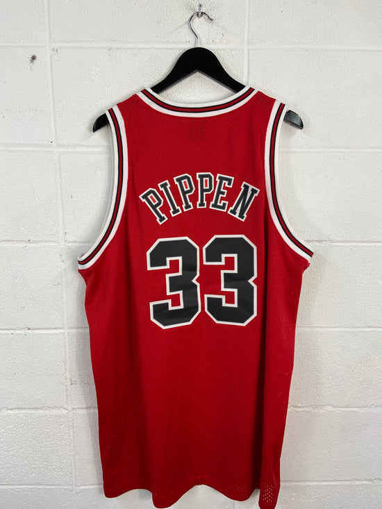 VTG Chicago Bulls Scottie Pippen Red Nike Jersey Sz XXL