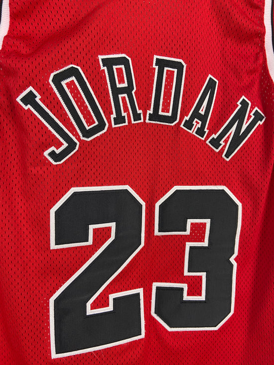 VTG Chicago Bulls Michael Jordan Red Champion NBA BNWT Authentic Jersey Sz 48