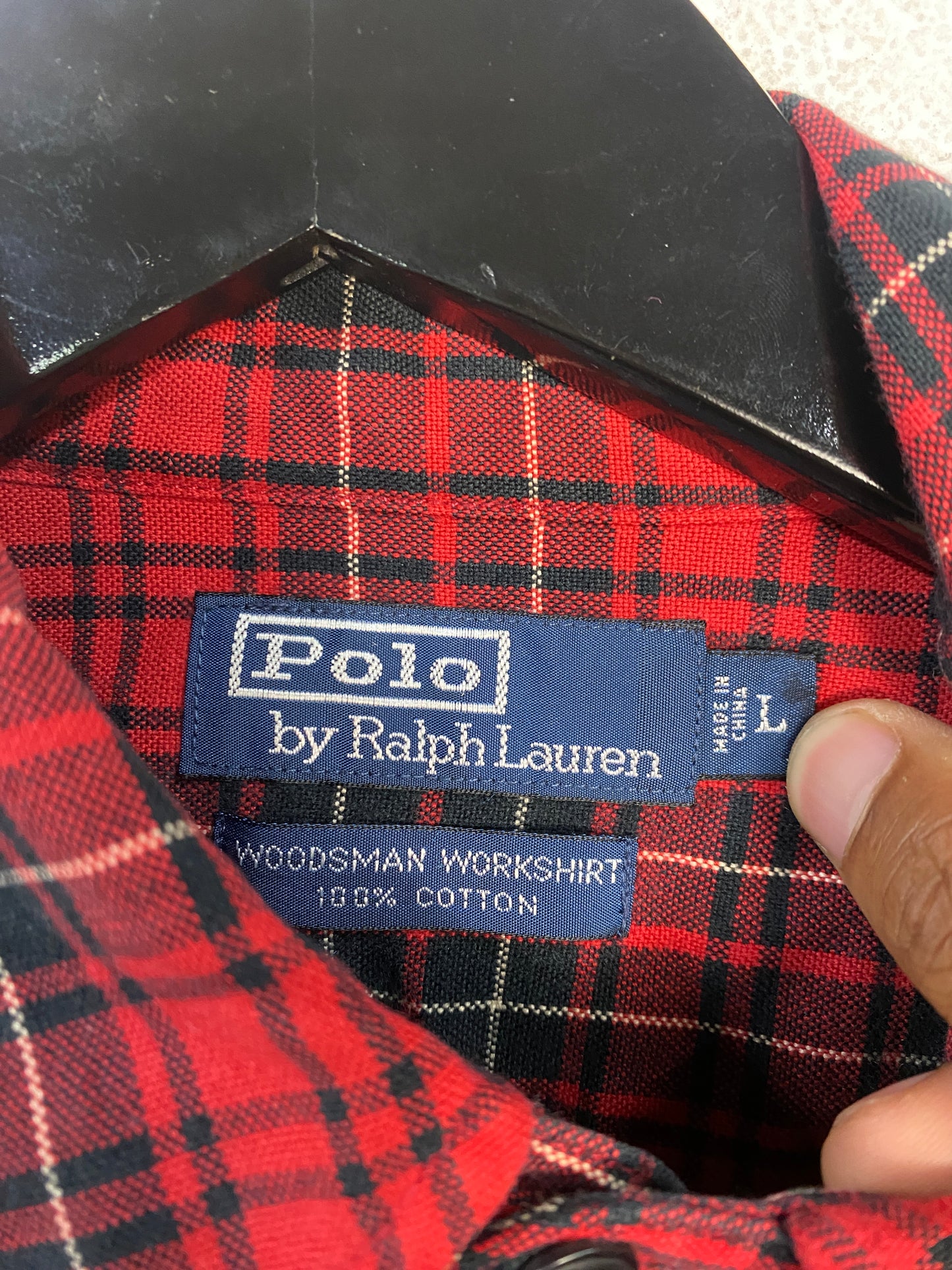 Load image into Gallery viewer, VTG Polo Ralph Lauren Flannel Sz L
