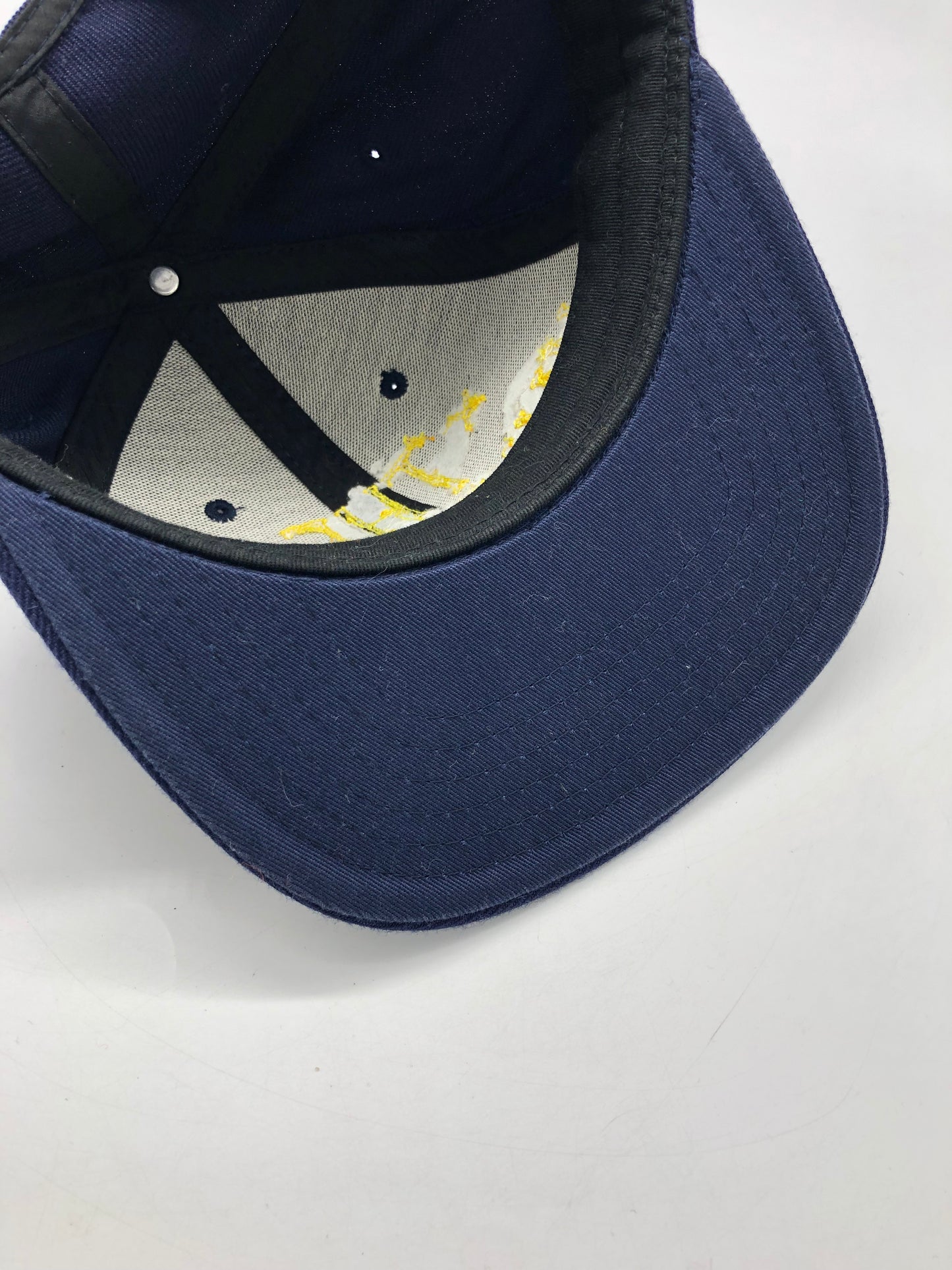 Load image into Gallery viewer, The Hundreds Navy &amp;amp; Yellow Snapback Hat

