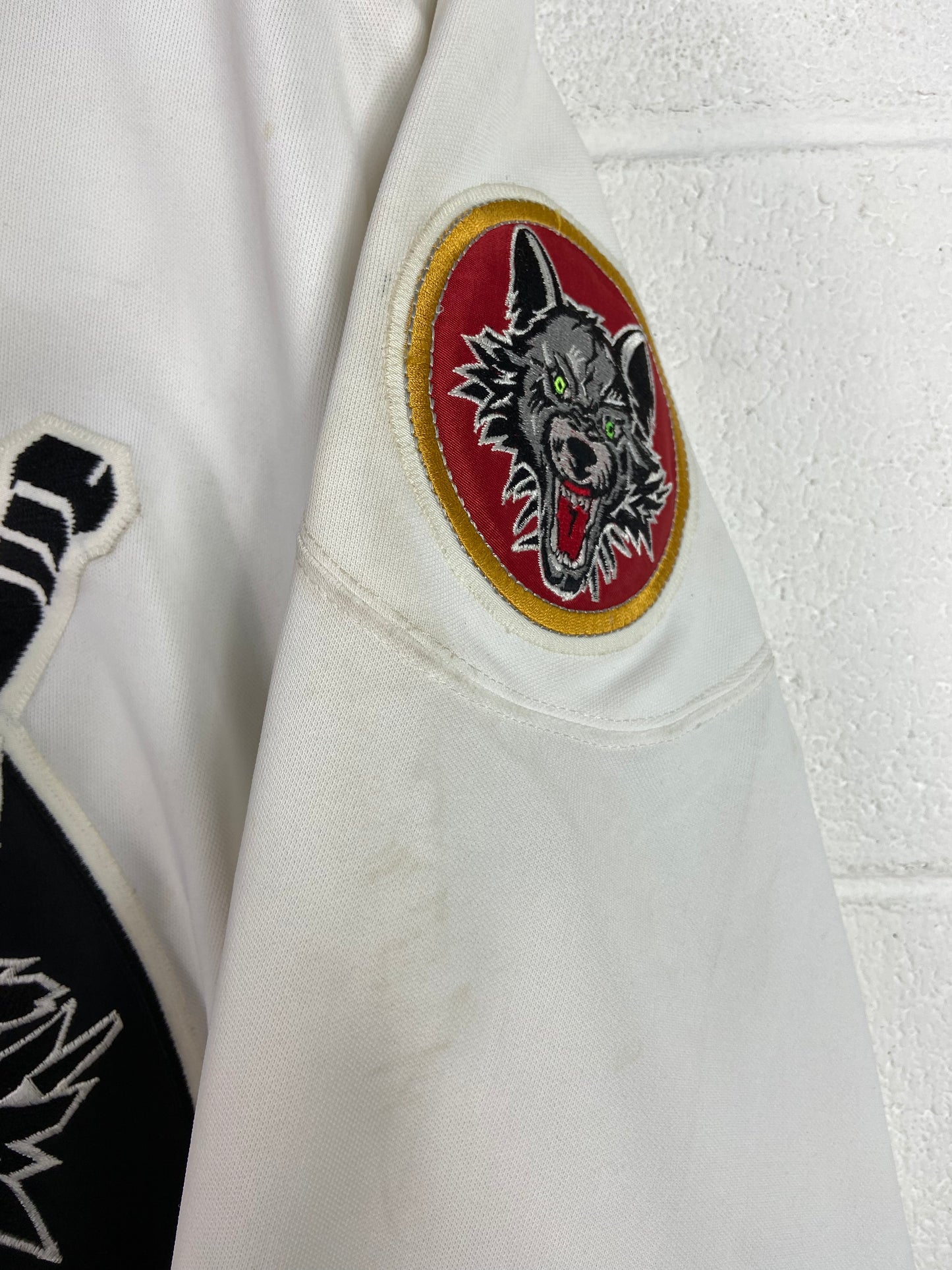 VTG Chicago Wolves Inaugural Authentic Bauer AHL Hockey Jersey Sz XXL
