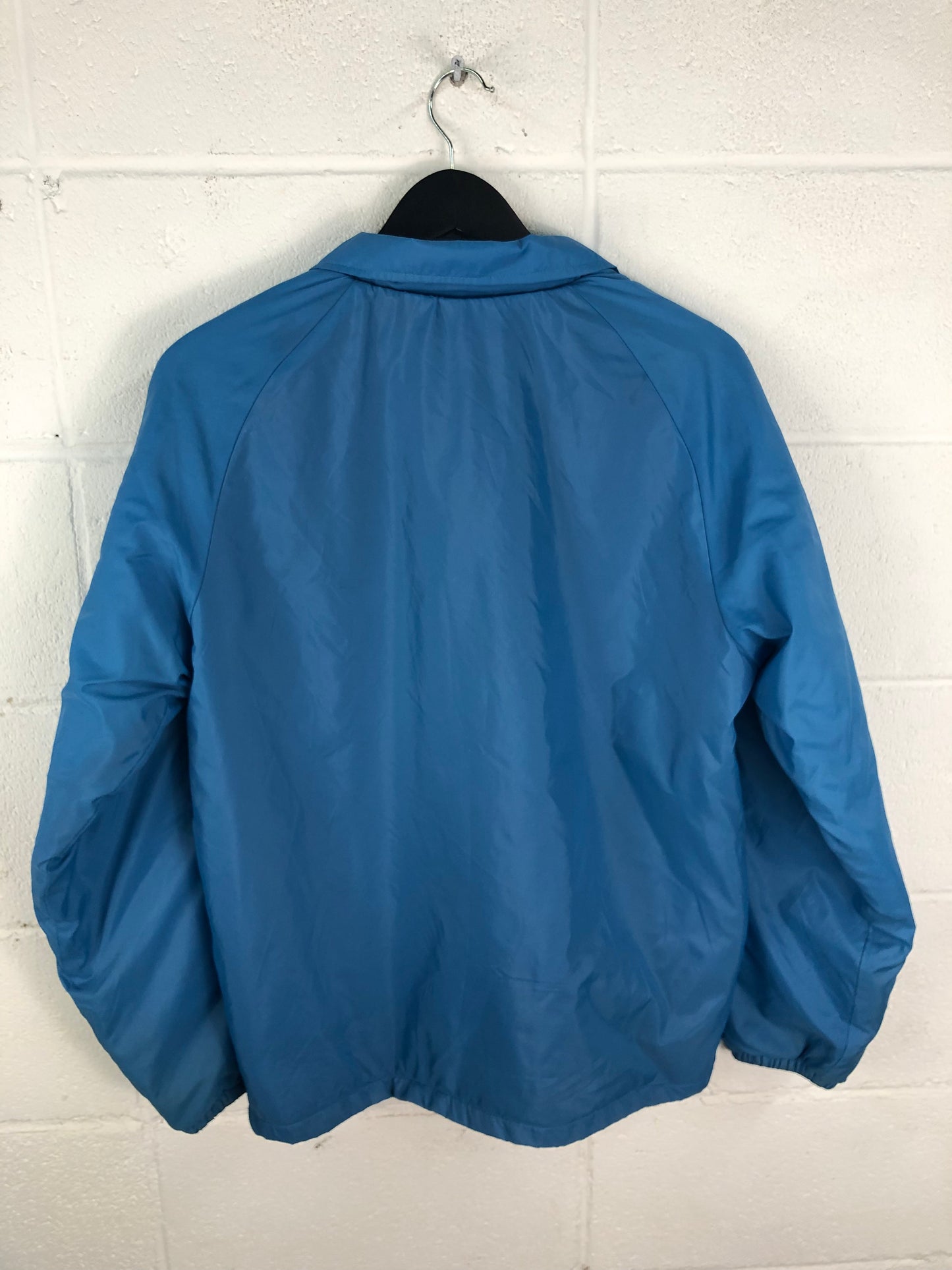 Load image into Gallery viewer, VTG NFL Blue Button Up Coach Jacket Sz L
