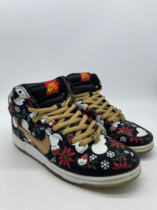 Preowned Nike SB Dunk High Premium x Concepts Ugly Christmas Sweater Sz 9M/10.5W