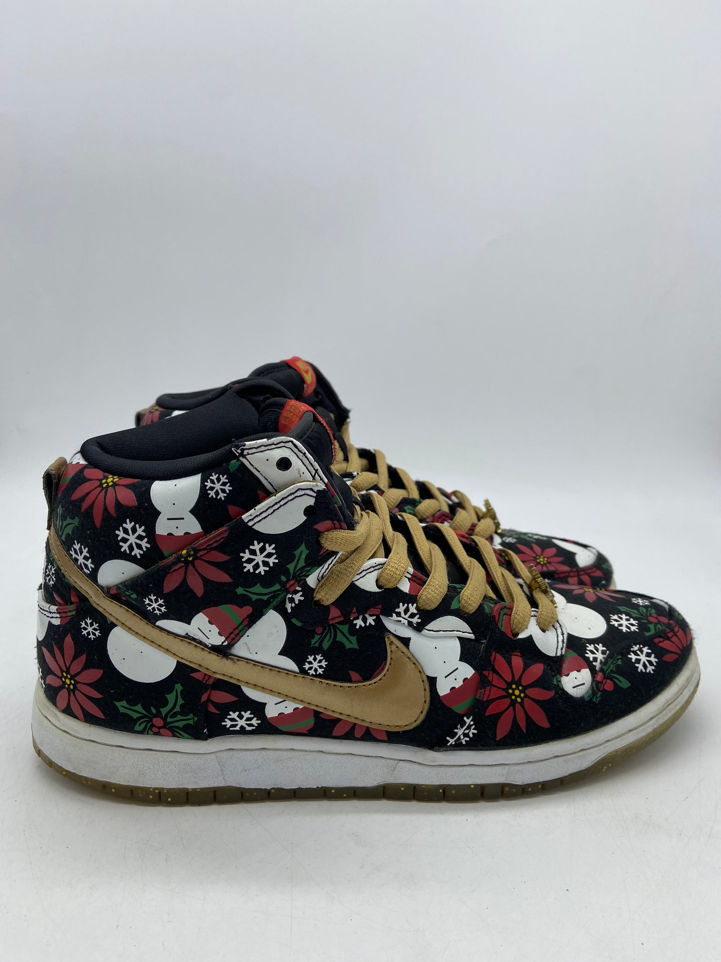 Preowned Nike SB Dunk High Premium x Concepts Ugly Christmas Sweater Sz 9M/10.5W