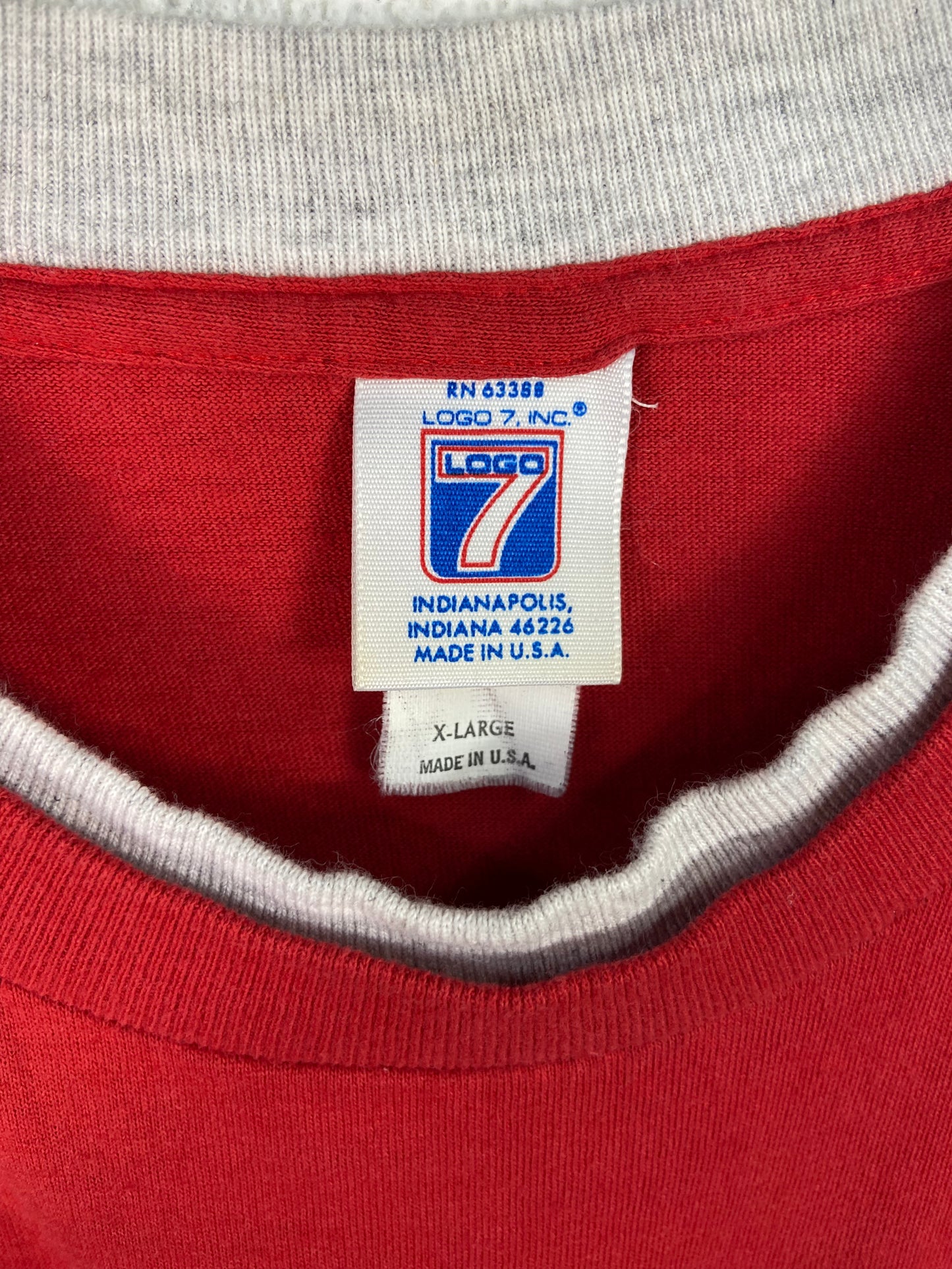 VTG St. Louis Cardinals Red 1990 Double Layer Tee Sz XL