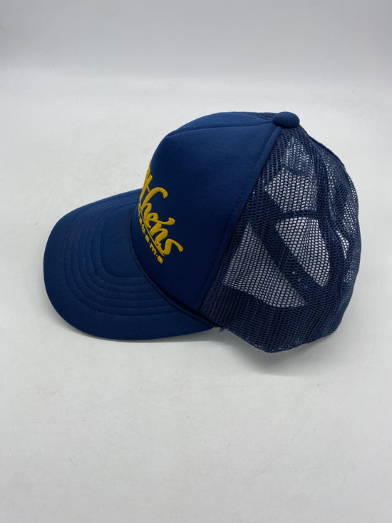 Load image into Gallery viewer, VTG Athens Alabama Blue &amp;amp; Yellow Trucker Hat

