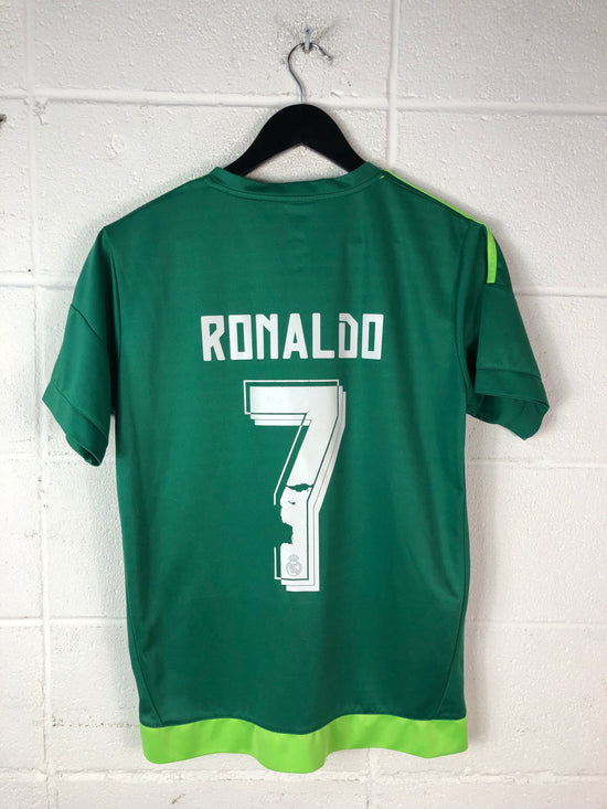 Cristiano Ronaldo Real Madrid Green Replica Soccer Jersey Sz M