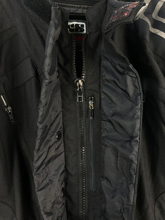 IXS GT Experience Black Moto Jacket Sz XL
