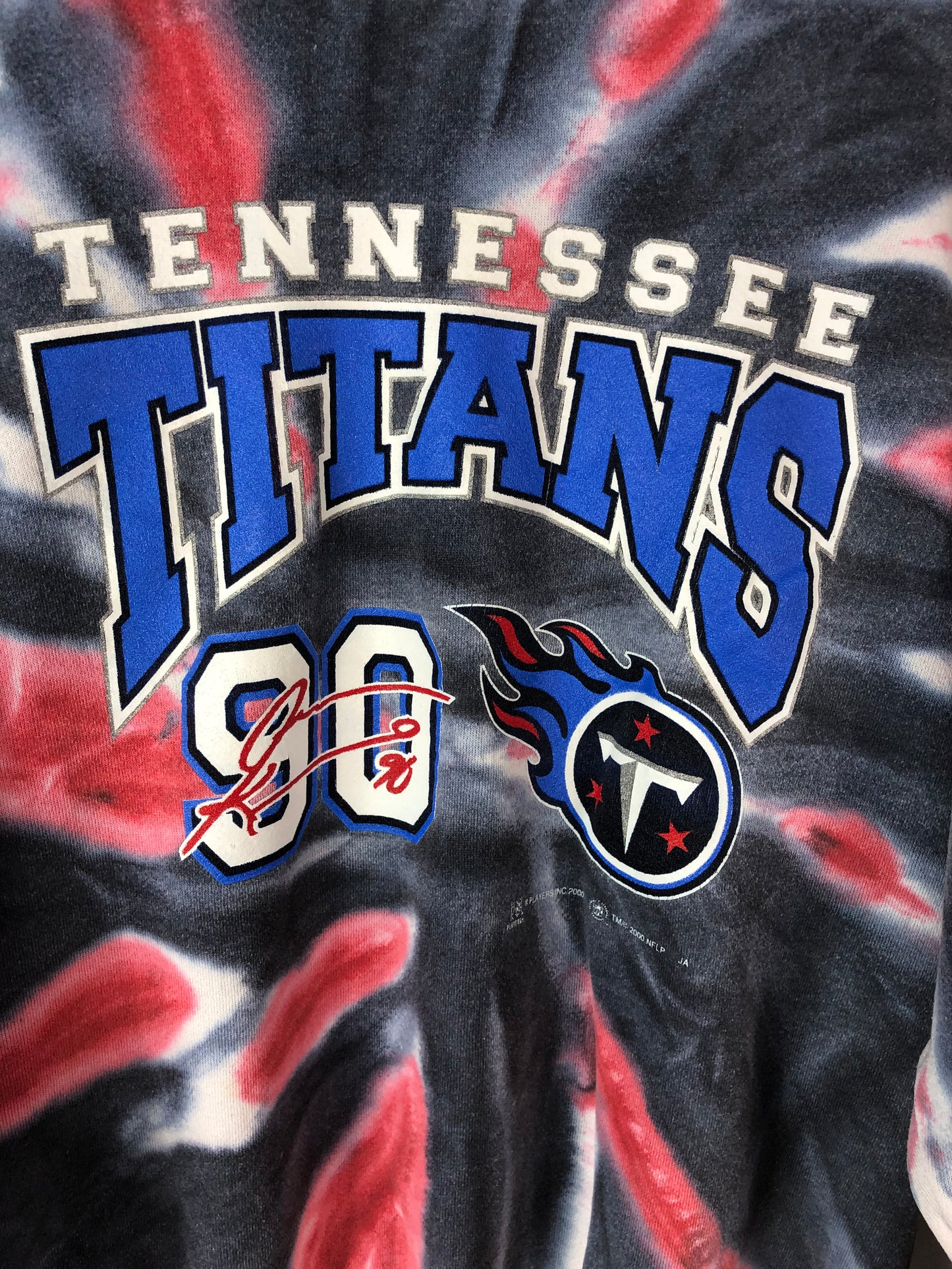 VTG Tennessee Titans Tie Dye Crewneck Sz XL