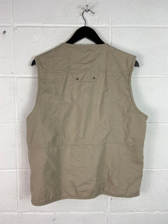 Outdoor Khaki Fishing Vest Sz L/XL