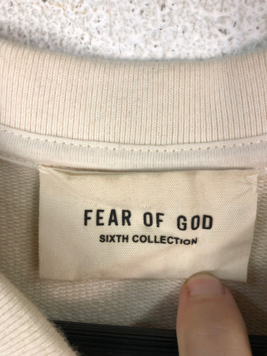 Load image into Gallery viewer, Fear God Short Sleeve Half Zip Sweater T-Shirt Sz L
