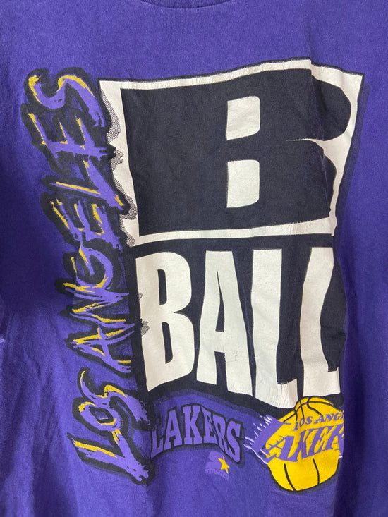 VTG Starter LA Lakers "B Ball" Tee Sz M