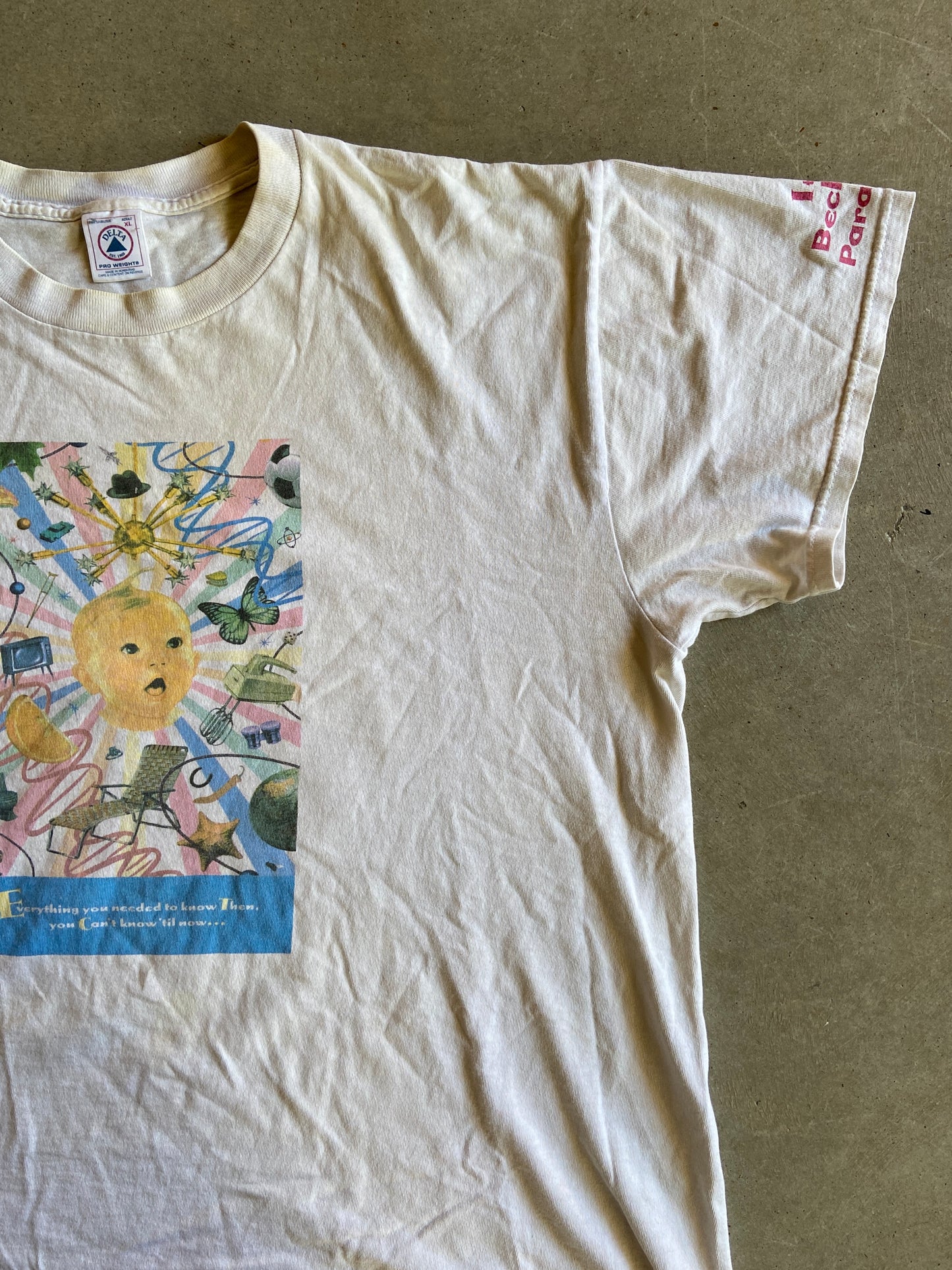 VTG Beckett Paradox Baby Graphic Tee Sz XL