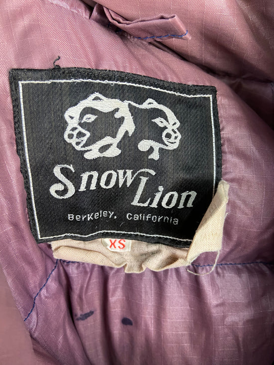 Load image into Gallery viewer, VTG Snow Lion &amp;#39;Terra Cotta&amp;#39; Down Jacket Sz S
