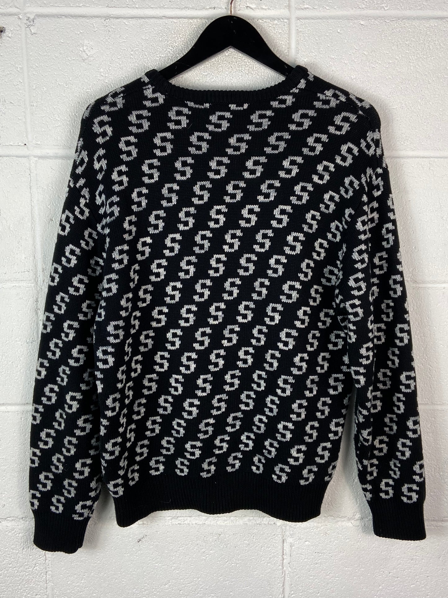 Supreme S Repeat Sweater Black Sz M