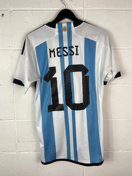 Adidas Argentina Leo Messi 2023 Winners Home Soccer Jersey Sz M